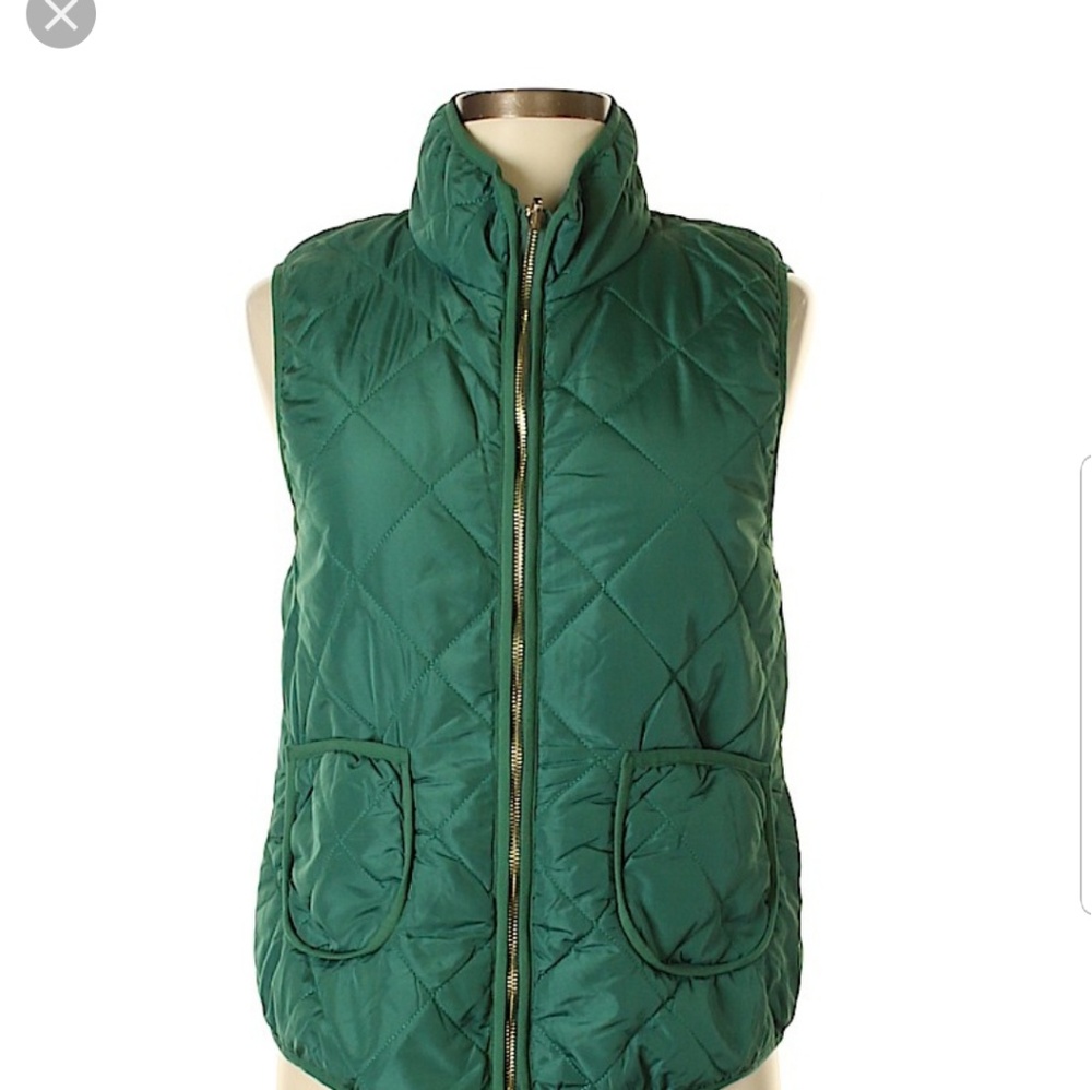 Green two tone vest